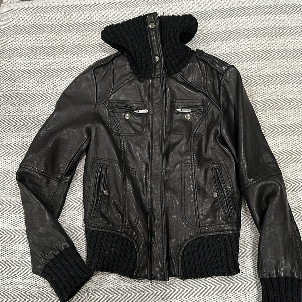 Michael Kors Black Leather Jacket